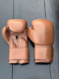 Cleto Reyes Brown 14oz Boxing Gloves Premium Sparring Gloves Front View