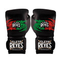 Cleto Reyes Black/Red/Green Boxing Gloves Premium Leather Training Pair