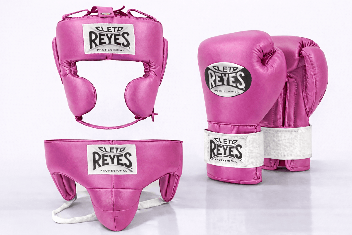 Cleto Reyes Boxing Set Pink/White Gloves High Quality Training Equipment