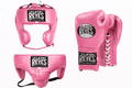 Cleto Reyes Boxing Gloves Set Pink Lace Up Fight Gloves