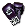Cleto Reyes Purple/Black Leather Boxing Gloves Professional Training Pair