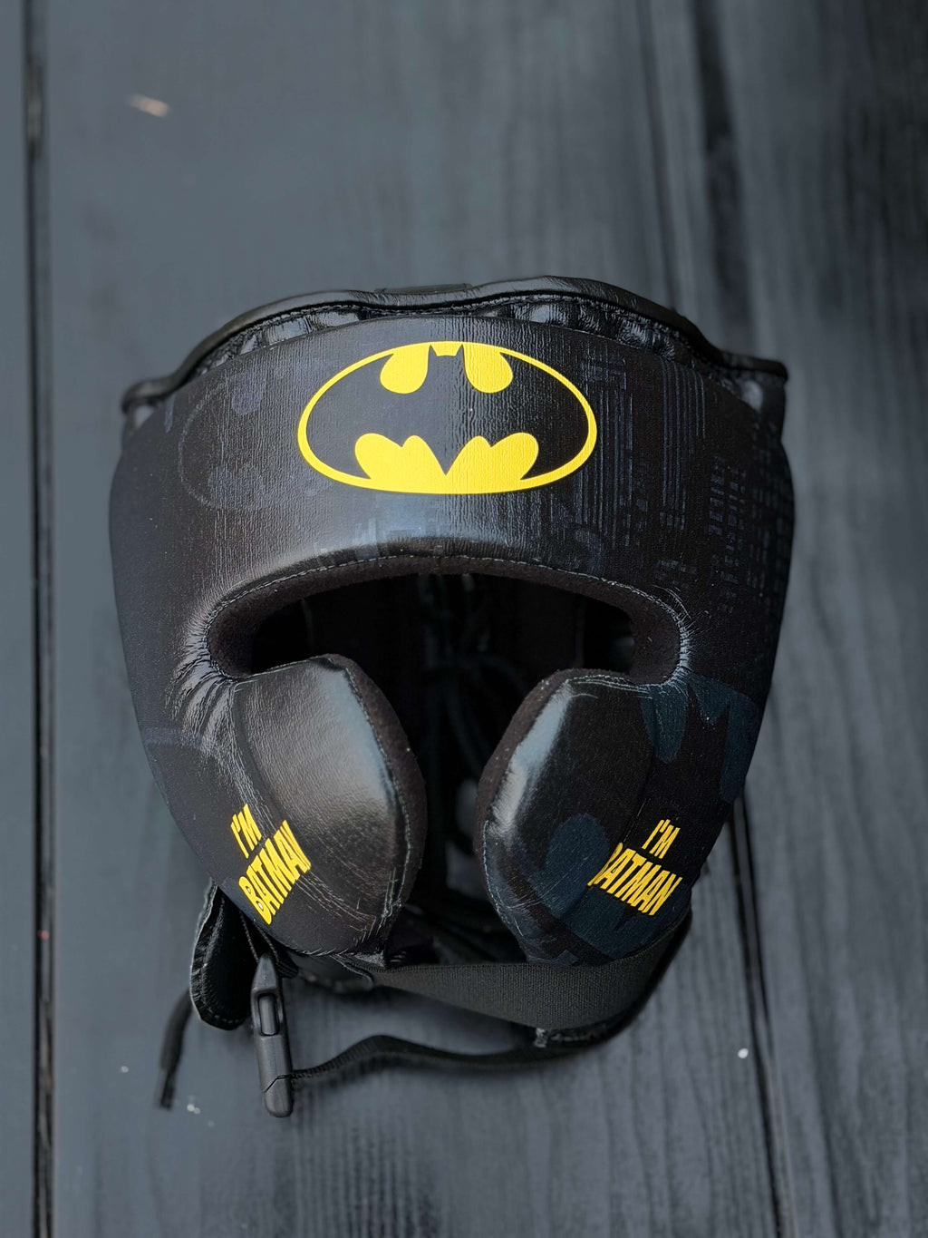 Fiest Boxing Set Winning Style Batman Edition Leather Headguard