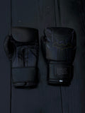 Fiest Boxing Gloves Winning Style Batman Design Leather Training Gloves Front View