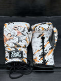 Fiest Boxing Gloves Winning Style Luffy Monkey D Design Leather Training Gloves Front View