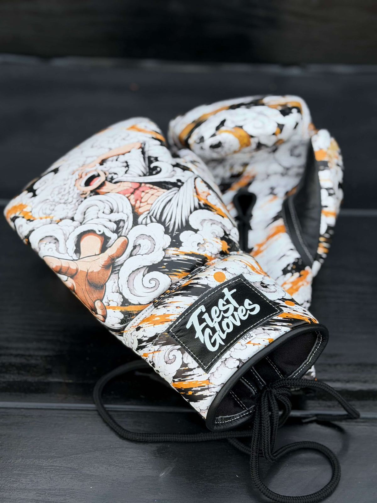 Fiest Boxing Gloves Winning Style Luffy Monkey D Design Leather Training Gloves for Boxing