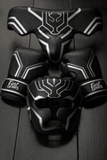 Fiest Boxing Set Black/Silver Velcro Gloves Headguard Kit