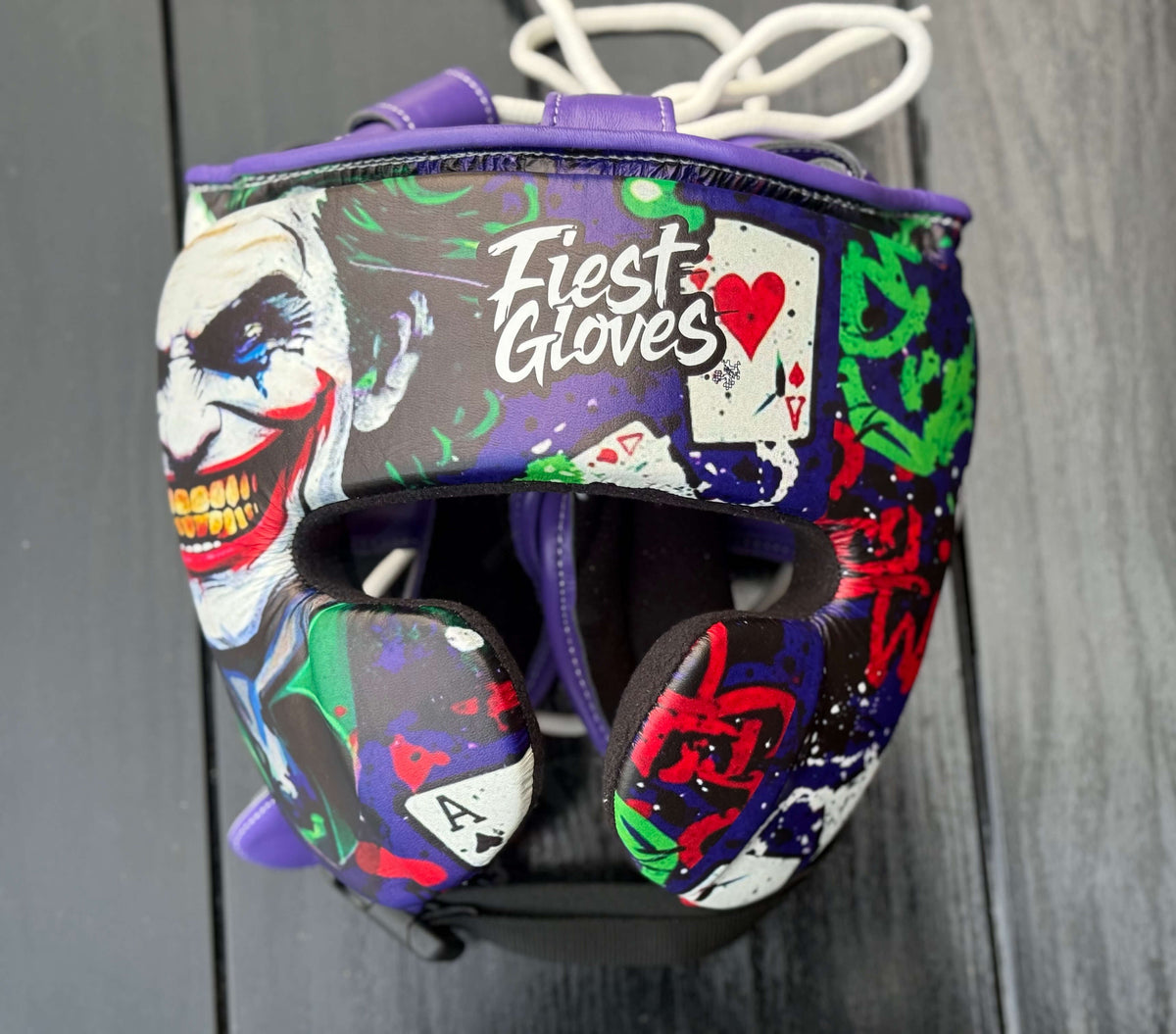 Fiest Purple Joker Style Headguard Durable Training Protection Gear