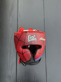 Fiest Boxing Headguard Red/Blue Spider Style Premium Training Headgear