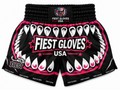 Fiest Gloves USA Shark Strike Performance Muay Thai Shorts – Black/Pink