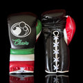 Grant Black/Red/Green/White  Leather Boxing Gloves Classic Design Pair