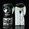 Grant Black/White/Silver Boxing Gloves Women Fitness Training Gloves