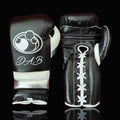 Grant Black/White/Silver Leather Boxing Gloves Classic Design Pair
