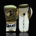 Grant Light-Green/White/Gold 14oz Boxing Gloves Custom Sparring Gloves