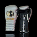 Grant Silver/Black Boxing Gloves Custom Fit Gym Training