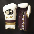 Grant White/Brown/Gold Boxing Gloves Beginner Friendly Training Gloves