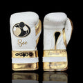 Grant White/Gold Boxing Gloves Custom Fit Gym Training