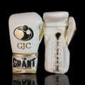 Grant Boxing Gloves White/Gold 14oz Leather Training Gloves