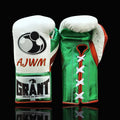 Grant White/Green/Orange Boxing Gloves Premium Gym Training Pair