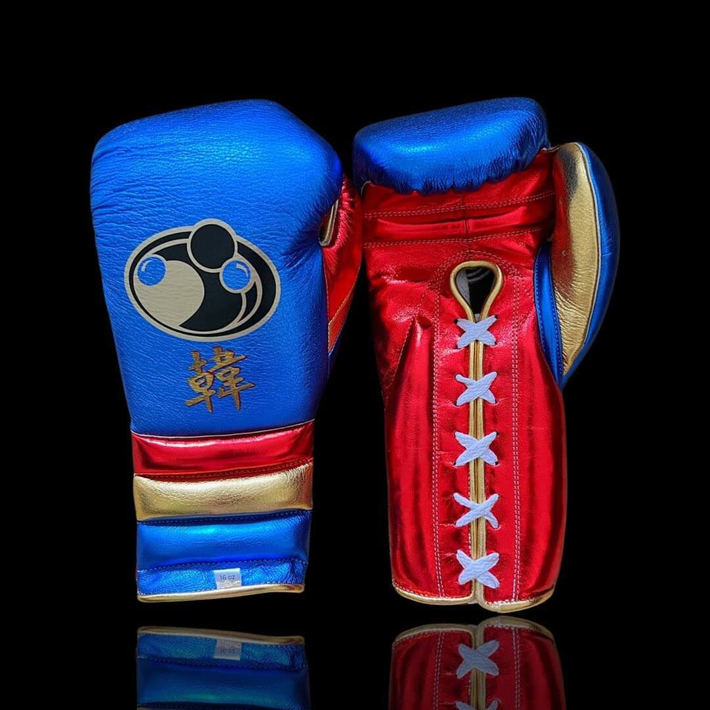 Grant Blue/Red/Gold Boxing Set Gloves