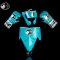 Grant Boxing Gloves Set Sky-Blue/Black/Silver Heavy Duty Training Collection