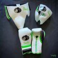 Grant White/Green/Black Boxing Set Fitness Training Gloves Headguard