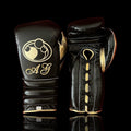 Grant Black/Gold Lace-Up Boxing Gloves Classic Training Gloves
