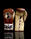 Grant Brown/Beige/Gold Boxing Gloves Premium Quality Training