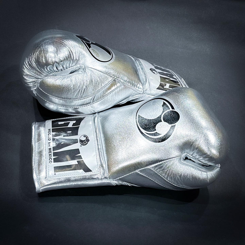 Grant Silver Boxing Gloves Premium Gym Training Pair Thumb View