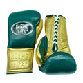 No Boxing No Life Dark-Green/Gold Boxing Gloves 14oz Premium Training Gloves