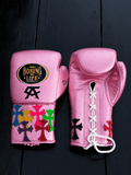 No Boxing No Life Pink Boxing Gloves Custom Fit Gym Training