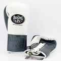 No Boxing No Life White/Black Boxing Gloves Durable Sparring Gloves