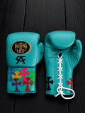 No Boxing No Life Teal Boxing Gloves Beginner Friendly Training Gloves
