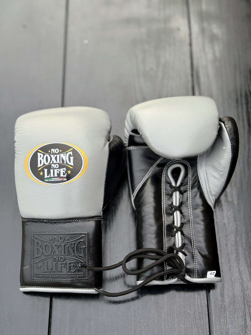 No Boxing No Life Beginner Boxing Set Grey/Black Gloves Training Kit Gloves View