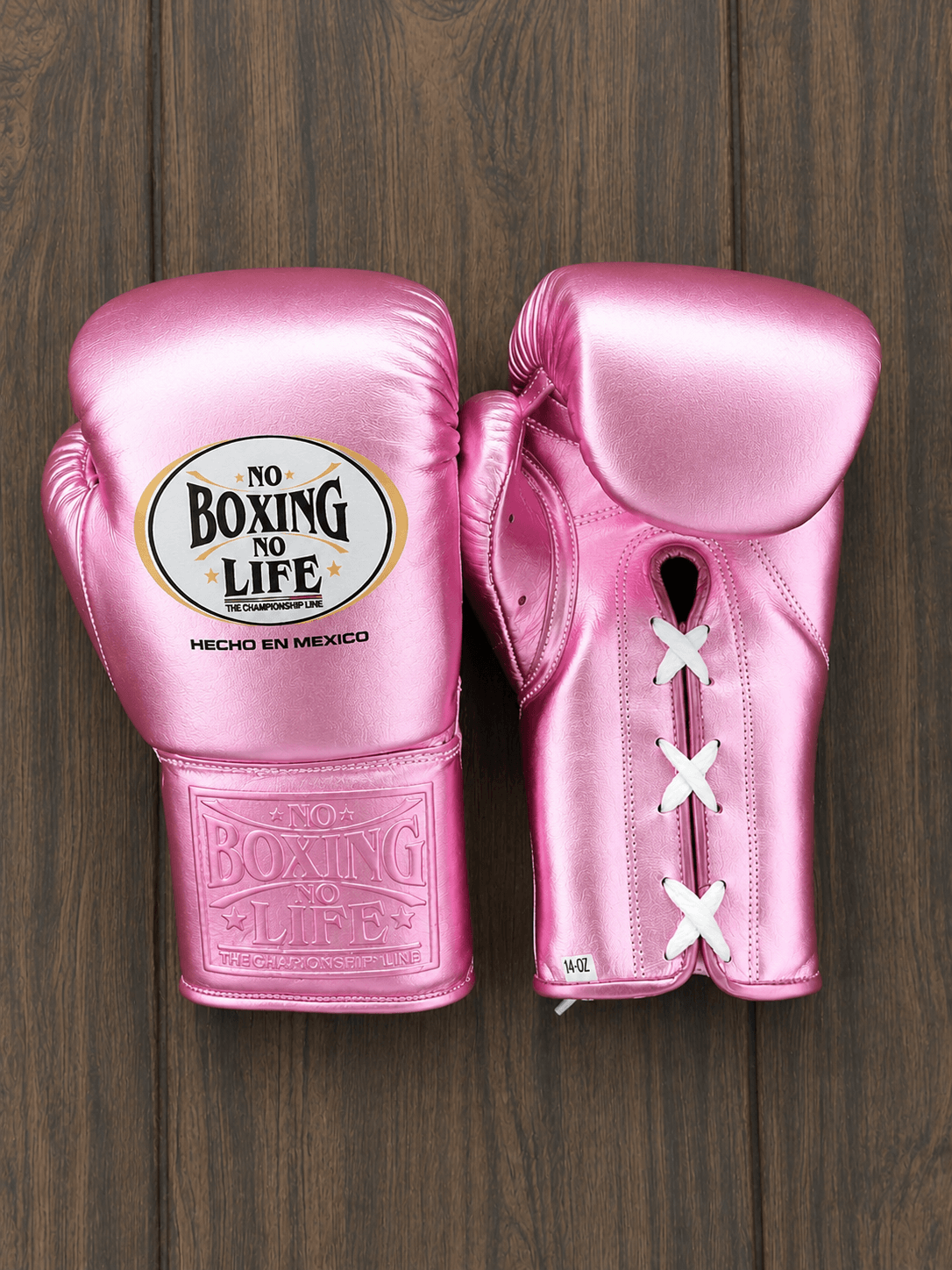 No Boxing No Life Pink Boxing Gloves Sparring Training Gloves