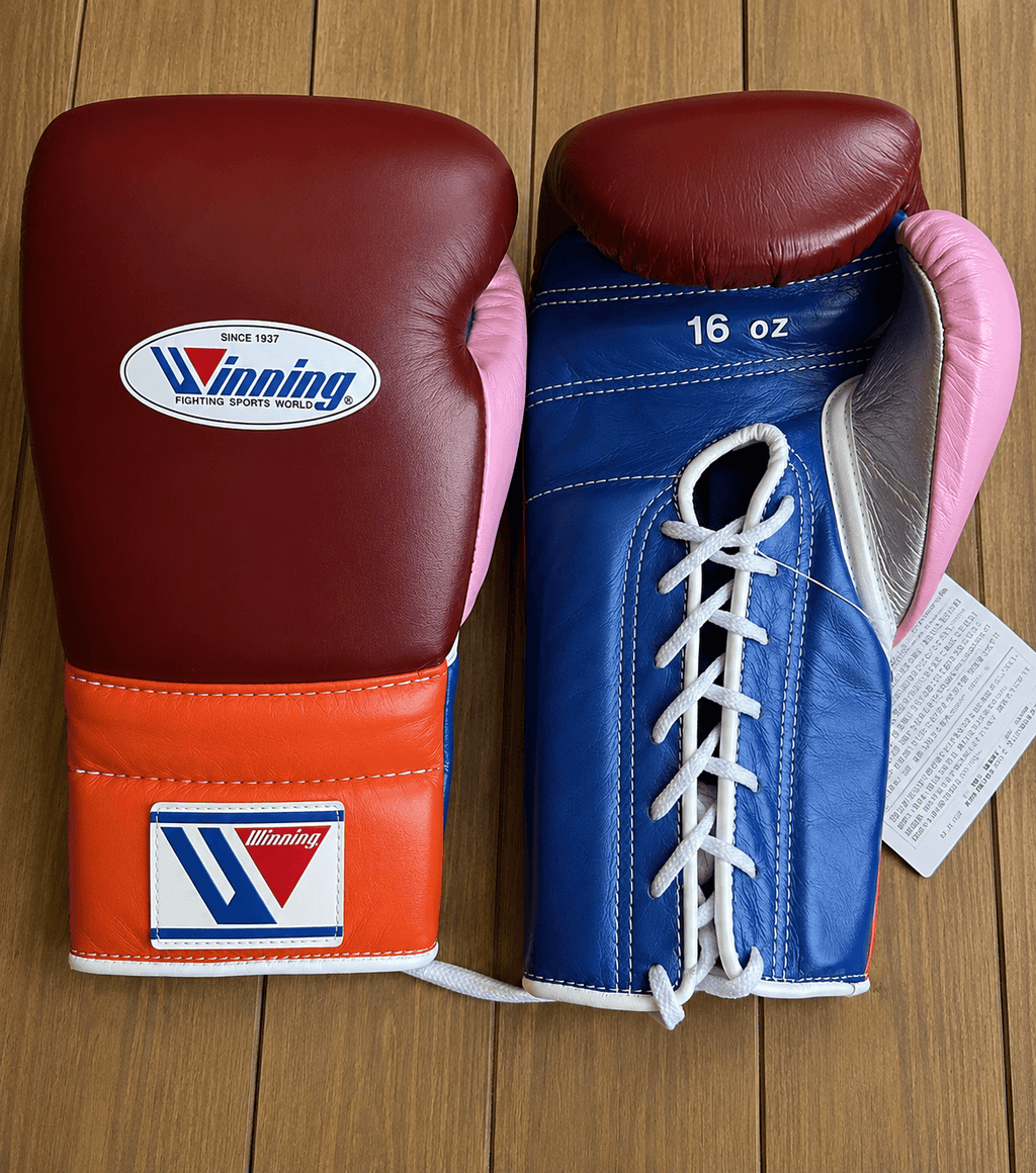Winning Brown/Blue/Orange/Pink 14oz Boxing Gloves High Quality Gym Gloves