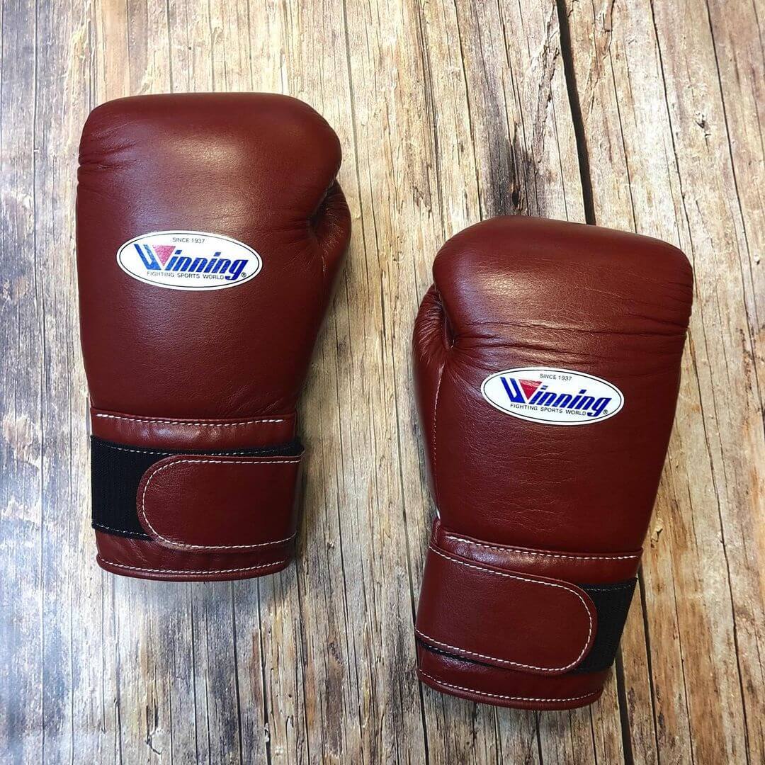 Winning Brown 14oz Boxing Gloves High Quality Gym Gloves