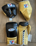 Winning Black/Gold Boxing Set 14oz Gloves Full Gear Pack