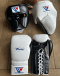 Winning Beginner Boxing Set White/Black Gloves Training Kit