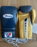Winning Dark-Blue/Gold Boxing Gloves Women Fitness Training Gloves