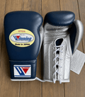 Winning Dark-Blue/Silver 14oz Boxing Gloves High Quality Gym Gloves