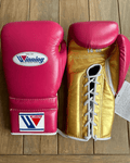 Winning Dark-Pink/Gold Boxing Gloves Beginner Friendly Training Gloves