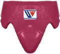 Winning Dark-Pink/White Leather Groin Guard Classic Design