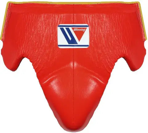 Winning Orange/Gold Groin Guard Premium Sparring Protection