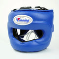 Winning Headgear Blue on Boxer Training Action Shot Protection