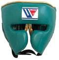 Winning Green/Gold Boxing Headguard Secure Fit Training Headgear