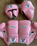 Winning Leather Boxing Set Pink Gym Training 