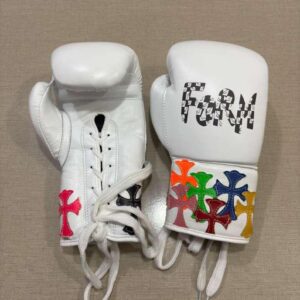 Winning White Boxing Gloves Front View