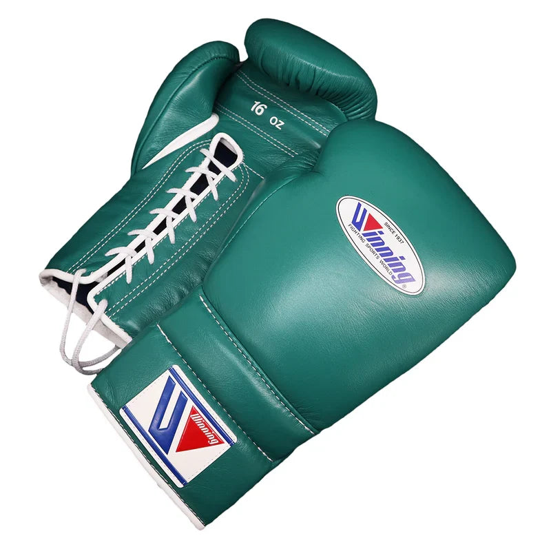 Winning Teal Boxing Gloves Women Fitness Training Gloves Back View