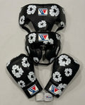 Winning Boxing Sets Black/White Curved Mitts and Gloves for MMA Training