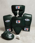 Winning Boxing Sets Dark-Green Leather Training Set for Intense Sessions